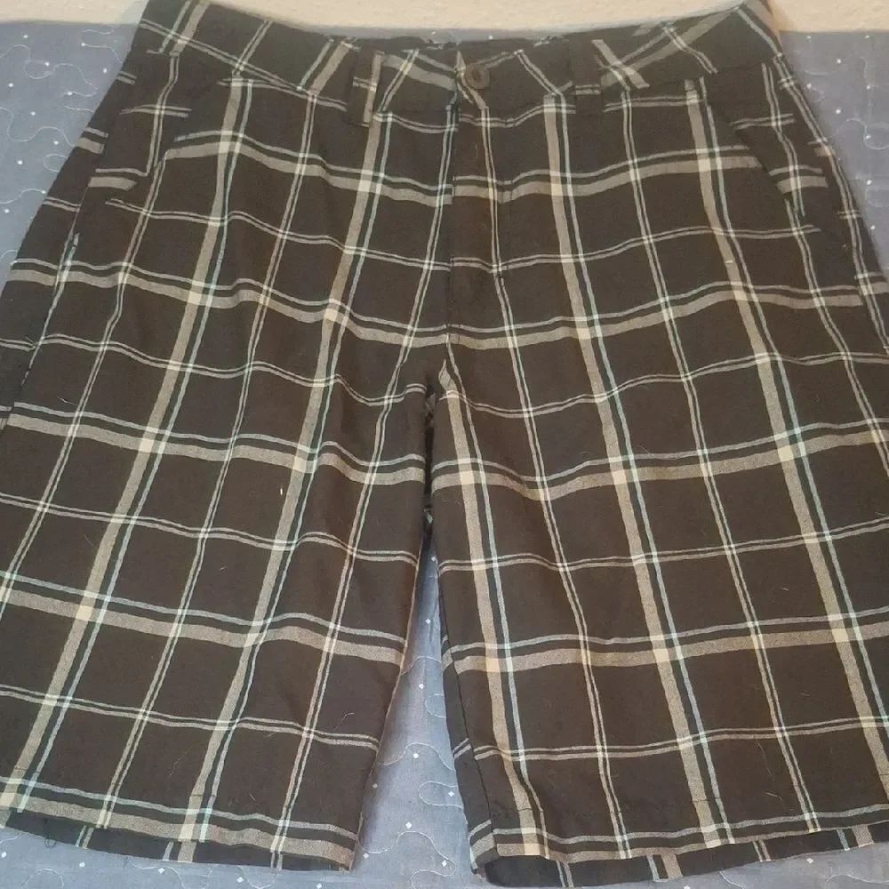 O'Neill Brown Men's Plaid Shorts size 31